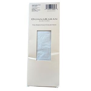 Donna Karan New York KNEE HIGHS 2Pr NIB Signature SHEER Parchment Style One Size